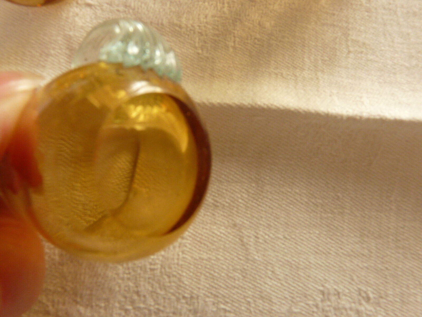 6 verres à liqueur modèle Georges Sand verre teinté