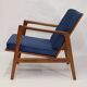 Chair by Stefan de Swarz-dzkie Fabryki Mebli, 1960 blue