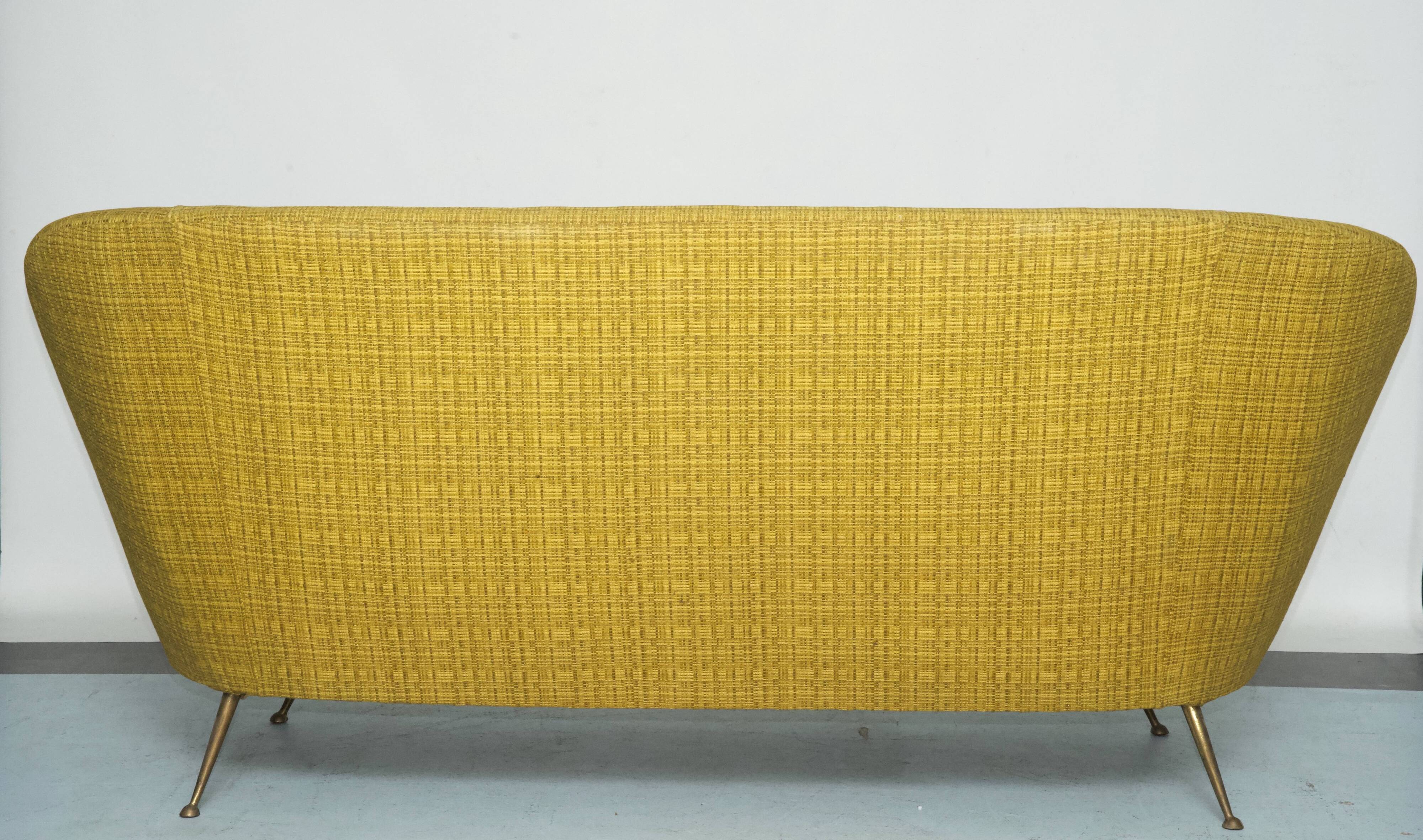 Two-Seater Sofa in the Style of Ico Parisi, Italy, 1950s