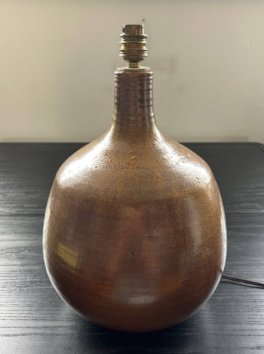 Large 70's sandstone lamp