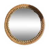 Rattan mirror