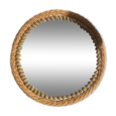 Rattan mirror