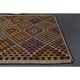 Vintage Turkish Oushak Handmade Wool Cotton Brown Area Rug 180x291
