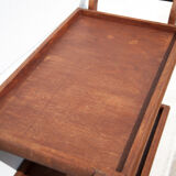Desserte bois vintage, bar à roulettes, table à roulettes, serviteur, table desserte bois vintage