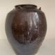 Chinese jar in black glazed stoneware