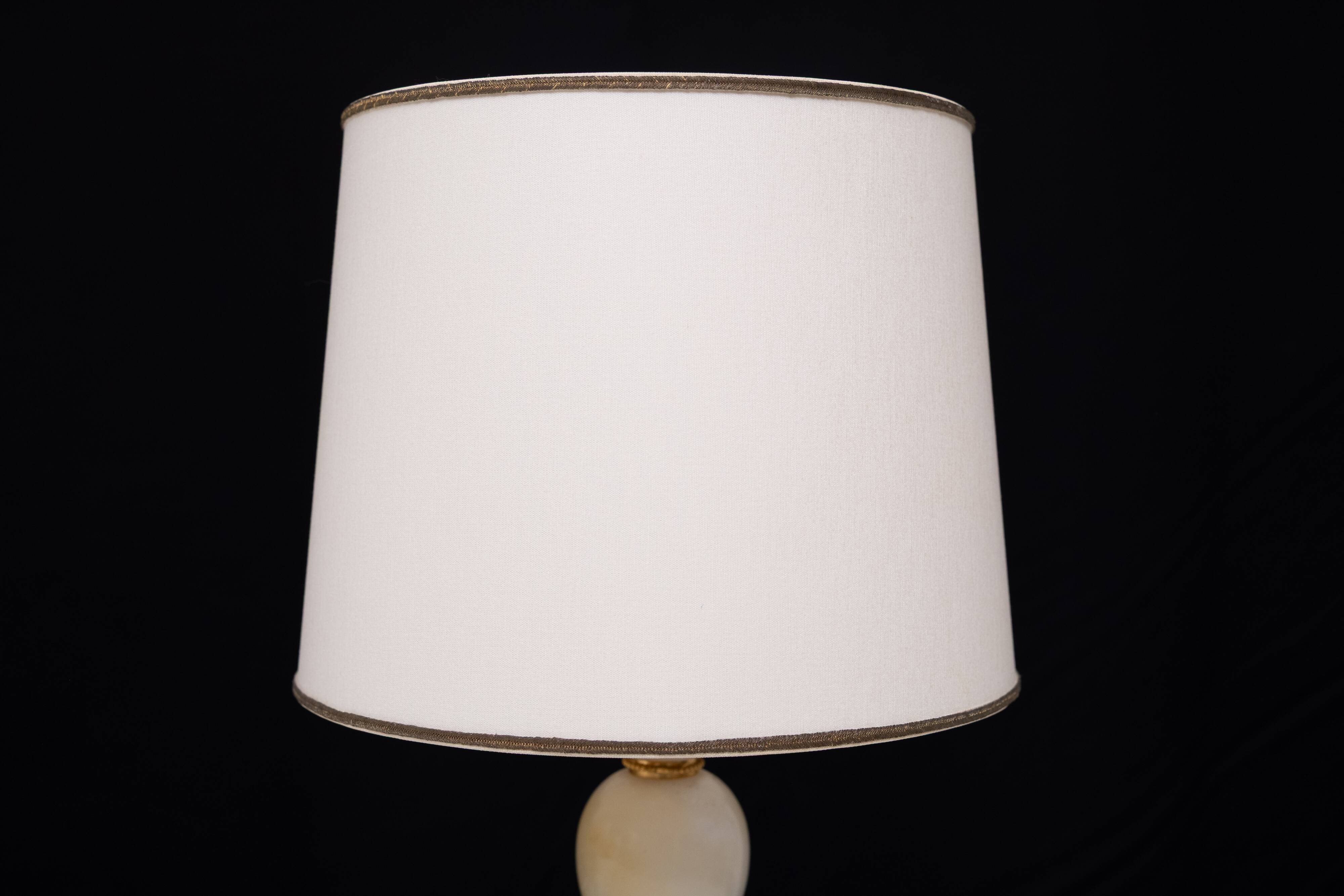 small Marble Table lamps Hollywood Regency 1970s Italy