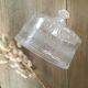Cheese or dessert bell with glass tray