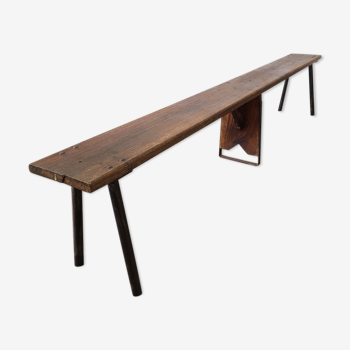 Banc de jardin en bois vintage