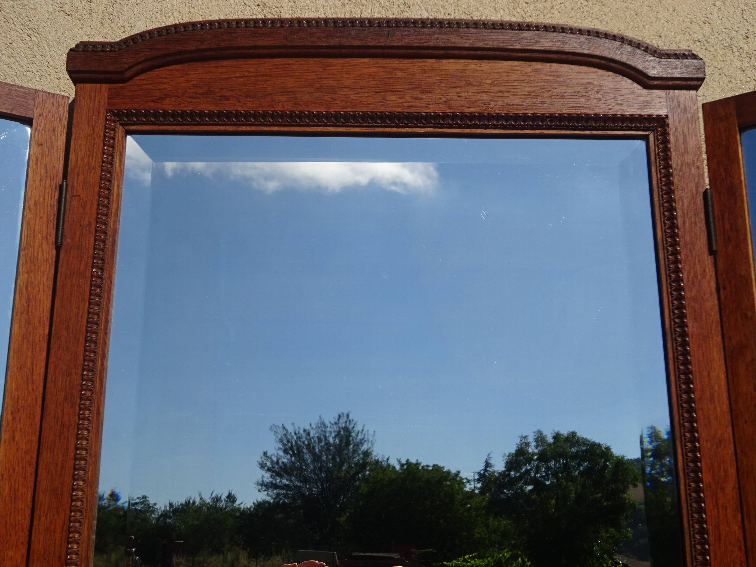 Miroir triptyque époque Art Déco