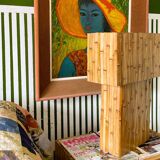 Lampe de table "nœuds en cascade" en bambou
