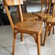 Set of 6 vintage wooden bistro chairs by Baumann