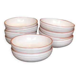 Set of 10 bowls or caps