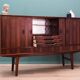 Enfilade en palissandre, design danois, années 1970, production : Danemark