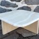 Table d'appoint en travertin