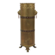 Unique XL Artillery Shell Umbrella Stand – WWI Trench Art (1915) – Lion Hea