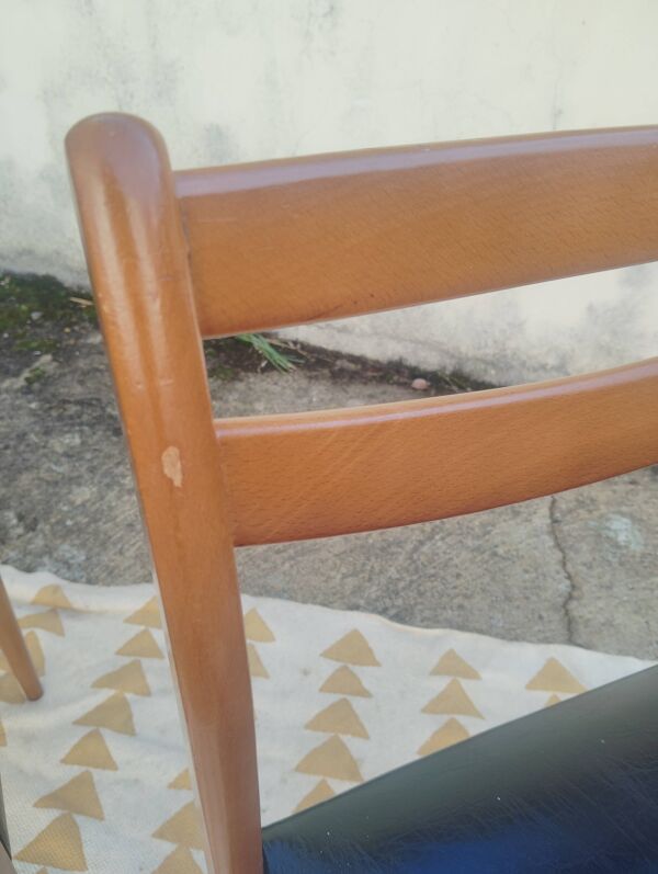 Set 2 chaises scandinaves