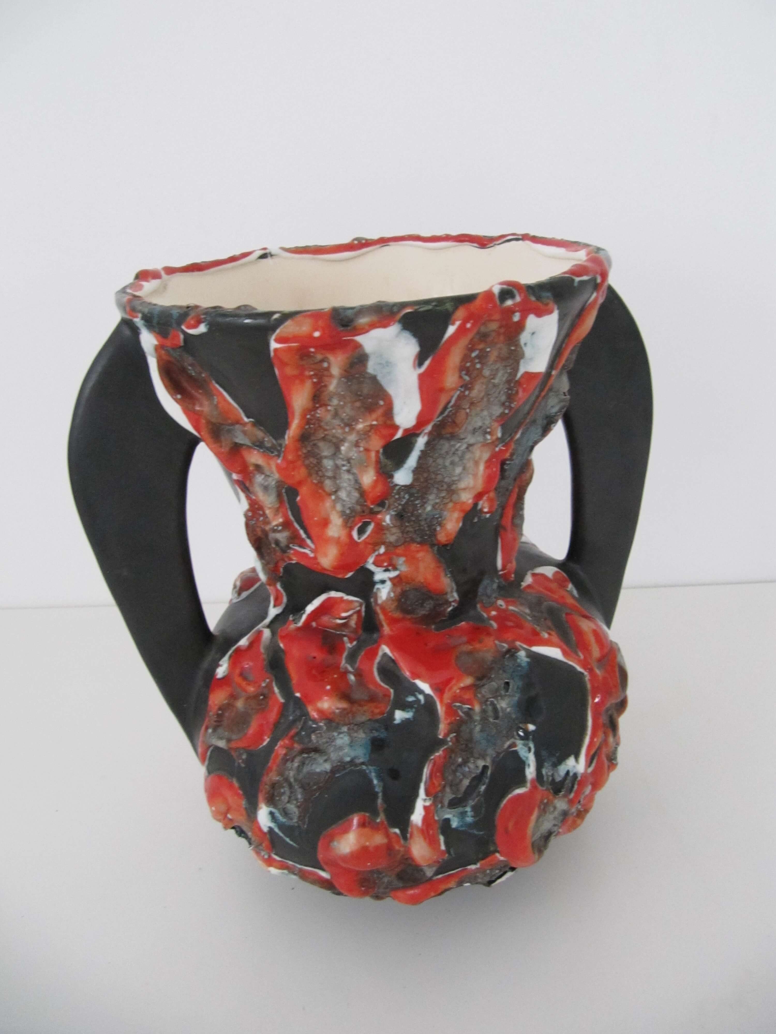 Ceramic vase 70s design