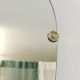 Scultpural Brass Hand Mid-Century Wall Mirror, Italy, 1950s