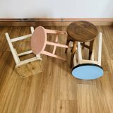 Set of 4 mismatched stools