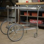 metal drinks trolley, France, 1960