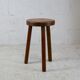 Tabouret tripode bois france, circa 1950