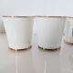 Ensemble de 6 gobelets porcelaine URSS 5,5 cm