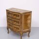 Italian Vintage Wooden Florentine Chest Of Drawers 1970s
