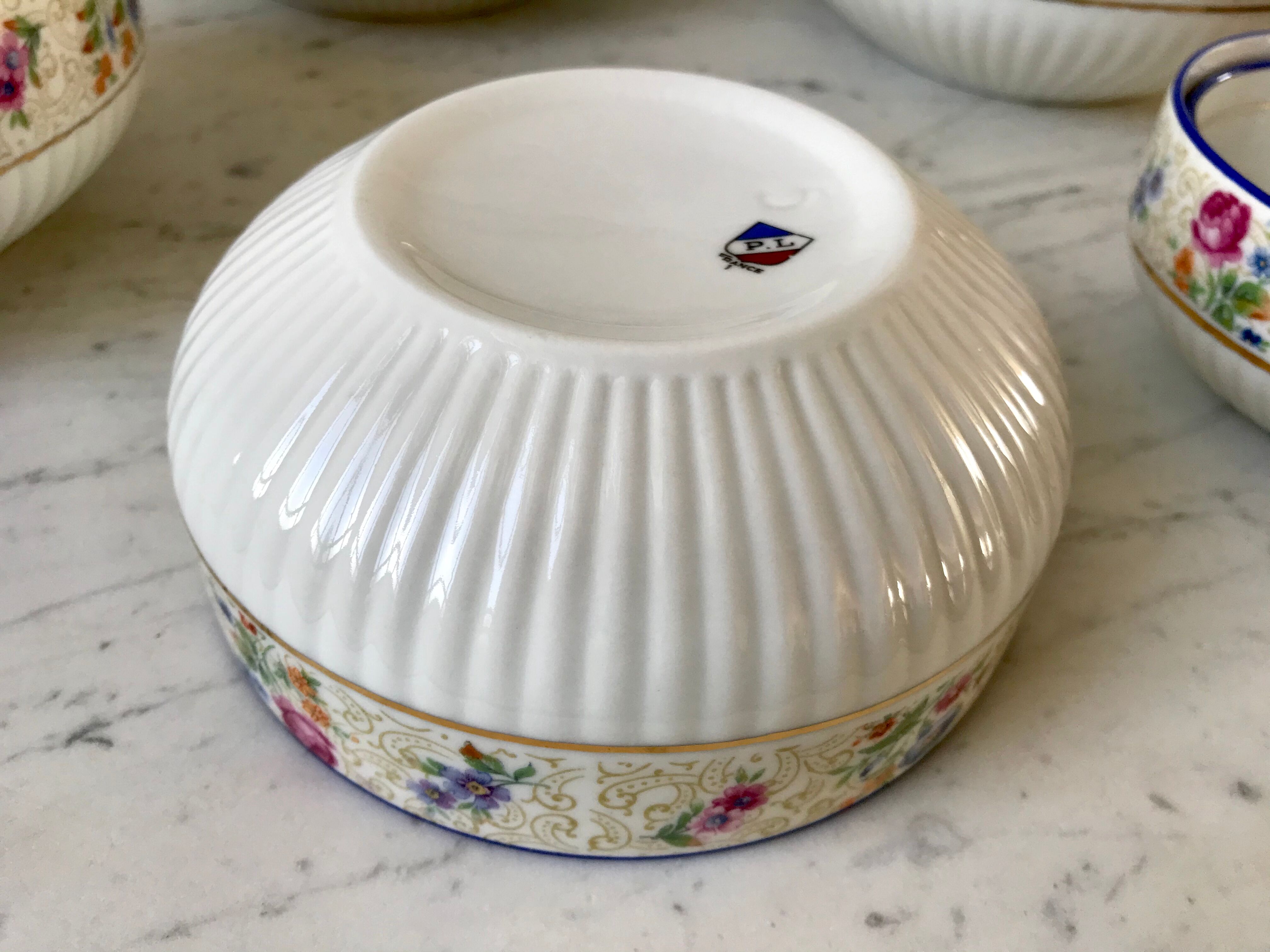 Saladiers gigognes porcelaine de Limoges années 50