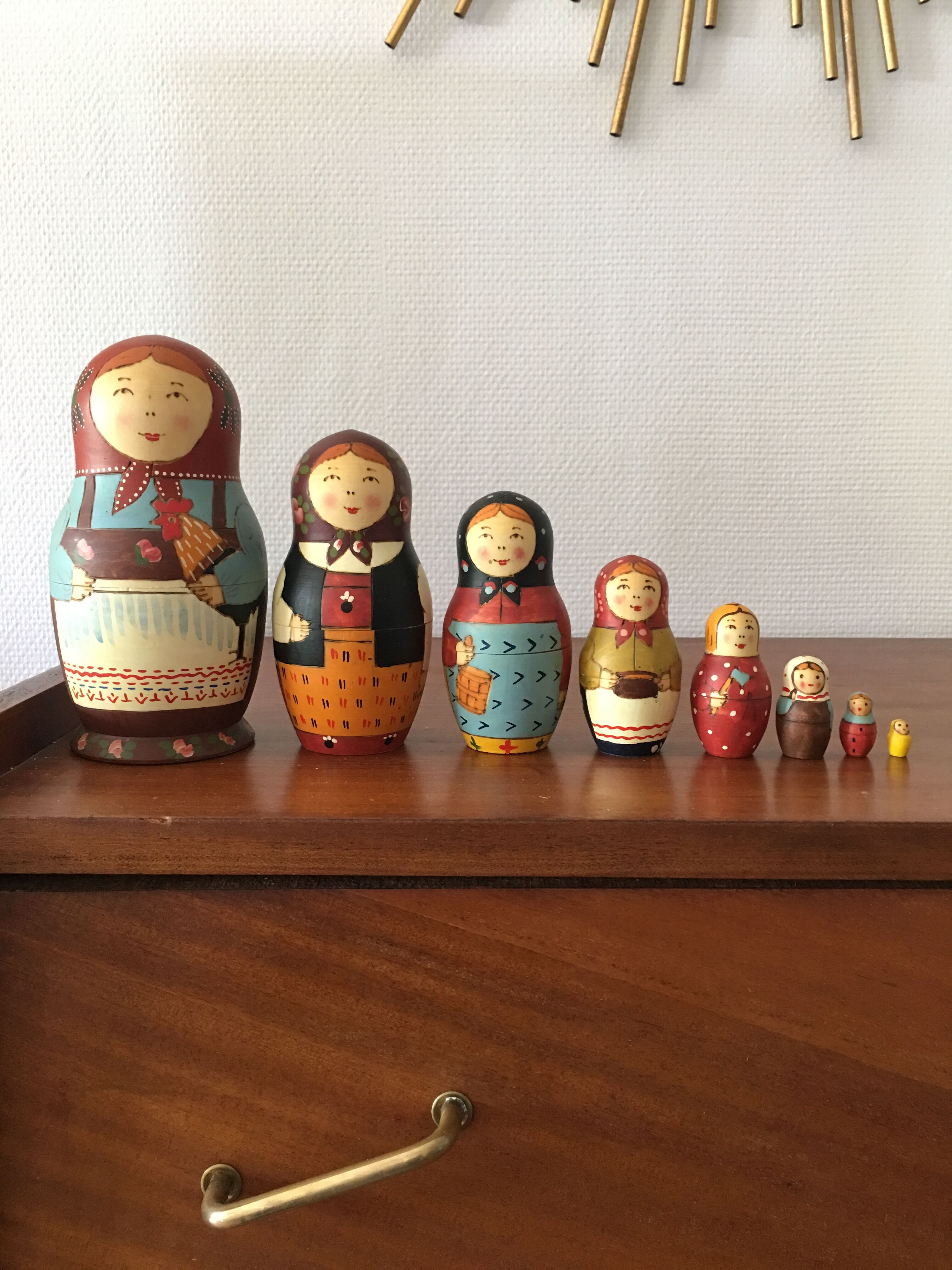 Vintage Russian Matryoshka Dolls
