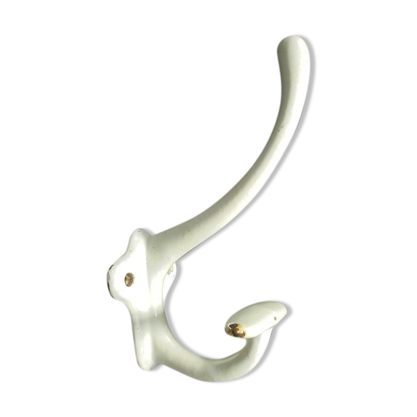 Enamelled cast iron hook
