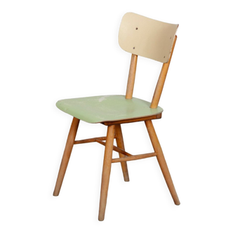 Vintage wooden chair for the manufacturer Ton, 1960