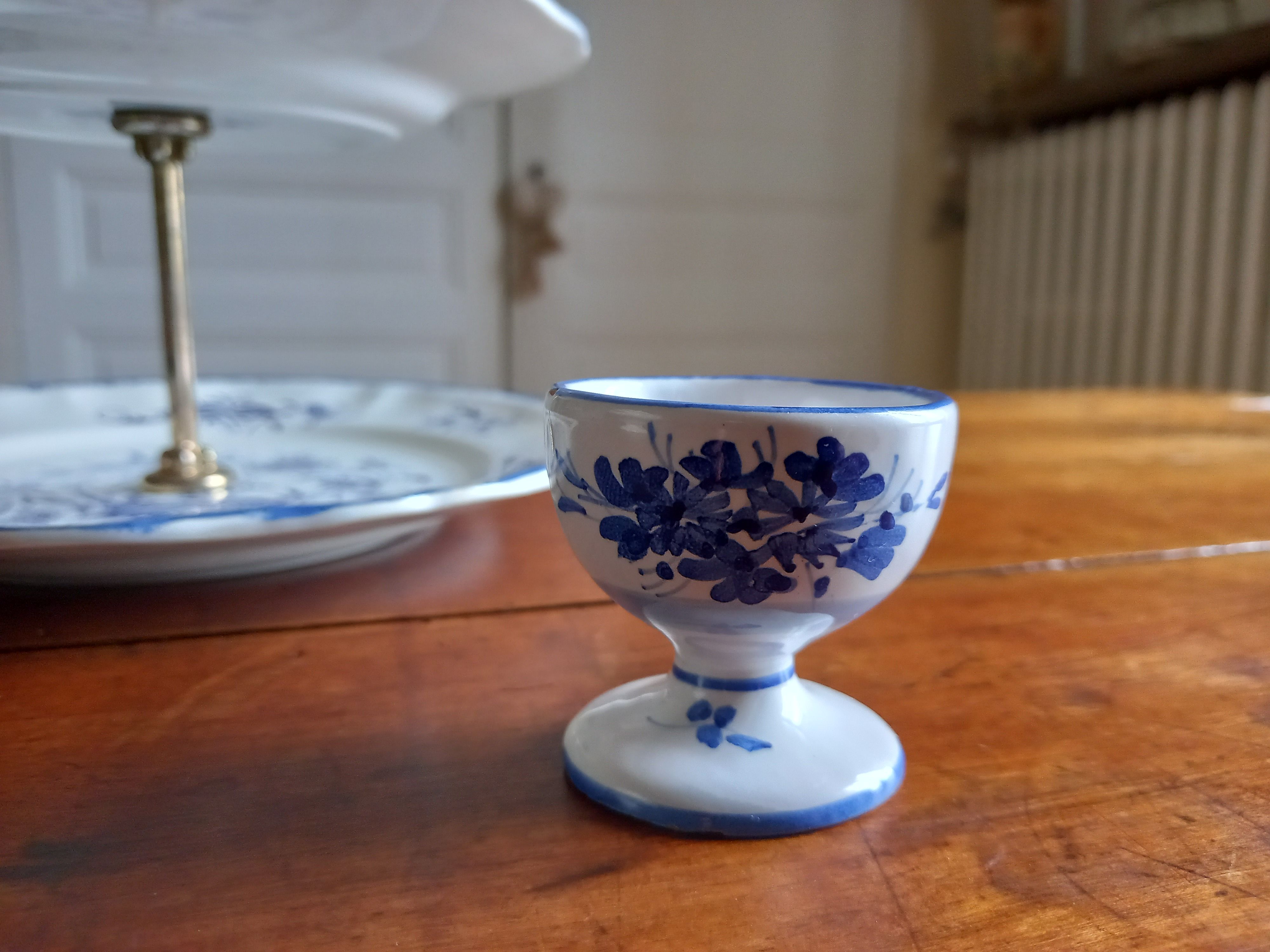 Coquetier En Bois D'Olivier Fait Main - Support à Œufs Unique, Mini Gobelet Déco - Pièce Unique Artisanale - 4