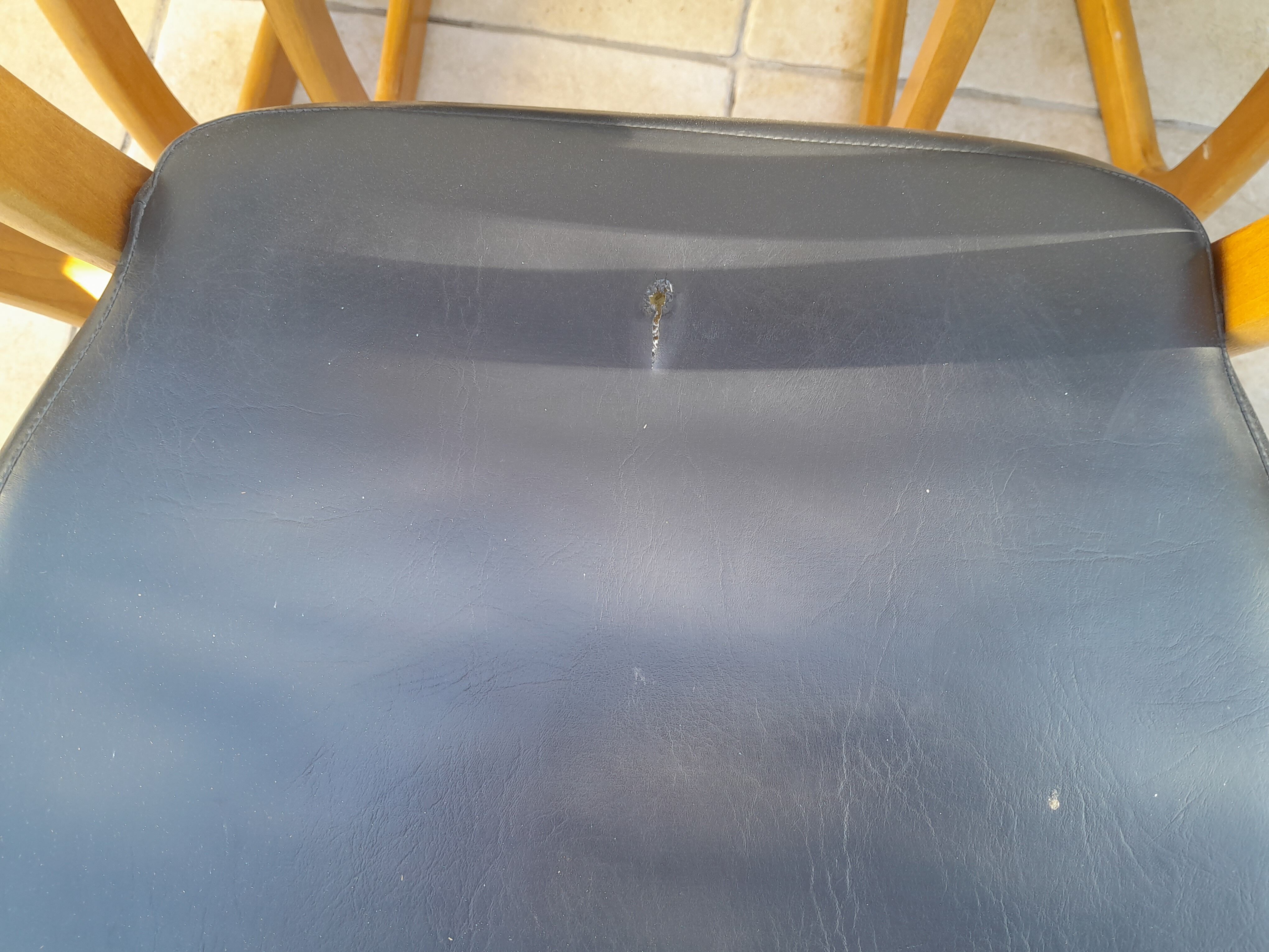 6 vintage Self sled chairs danish