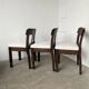 Set of 6 brutalist chairs from the 1940s
