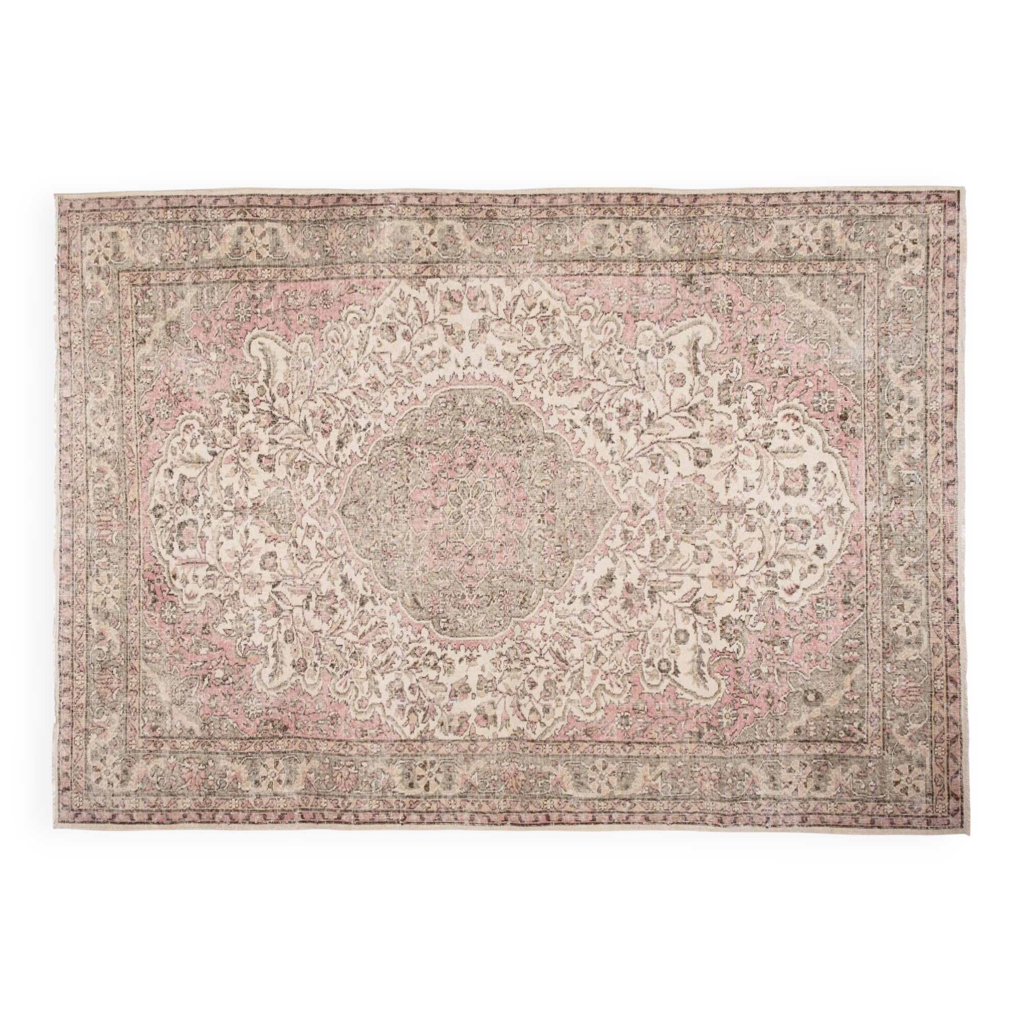 Vintage Turkish handmade rug 211x300 cm