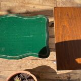 2 vintage wooden bar stools