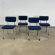 Lot 4 chairs Gispen 1231, 70s, Netherlands
