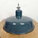 Industrial Grey Enamel Pendant Lamp from Siemens, 1930s