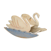 Fauteuil à bascule en forme de cygnes