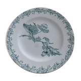 Iron earth faience plate