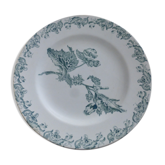 Iron earth faience plate