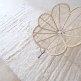 Tapis Blanc Beni Ouarain - 290 x 190 cm