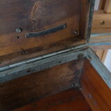 Painter's case in walnut and metal early XX