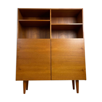 Grande bibliothèque scandinave vintage en teck, années 60
