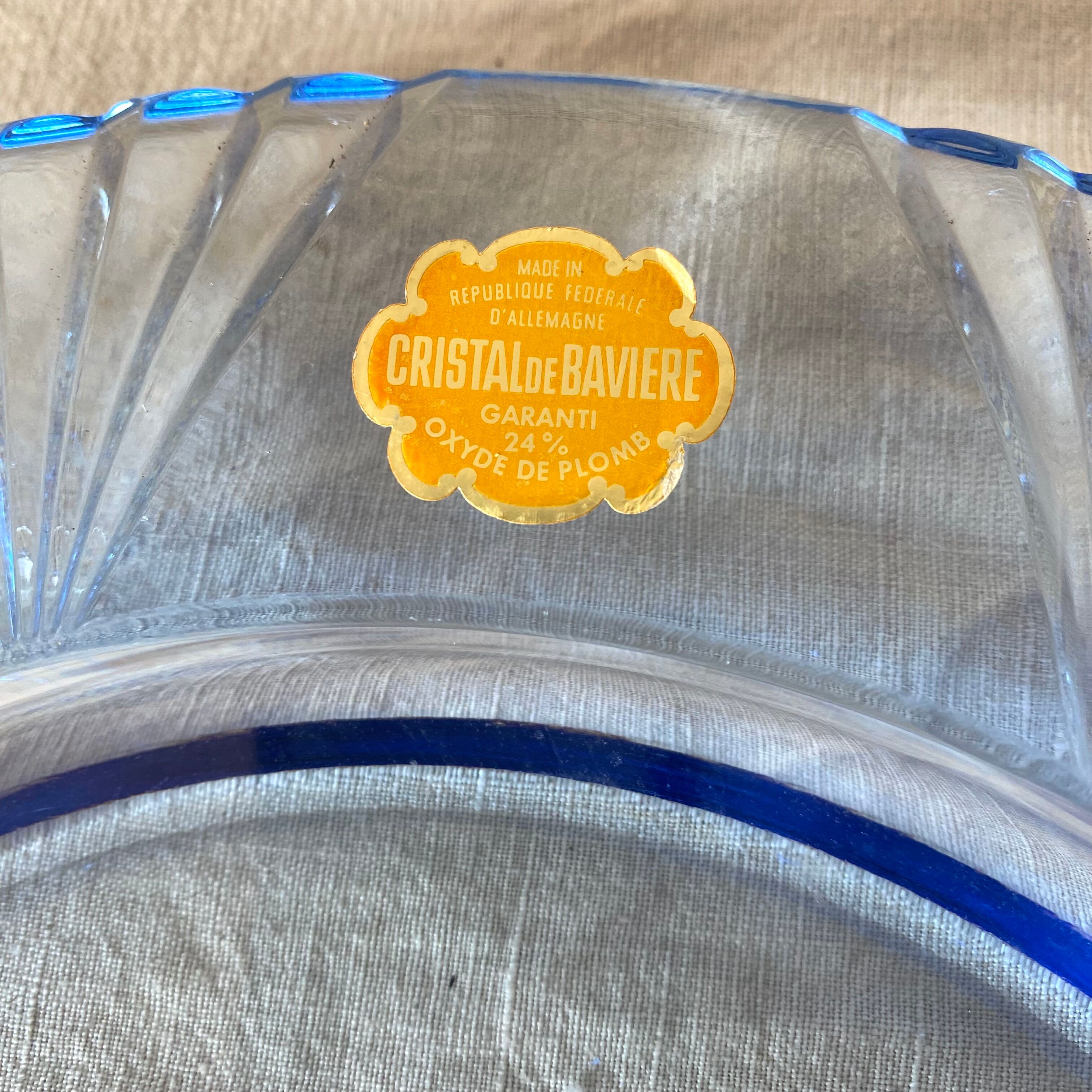 Bavarian crystal dish 30 cm