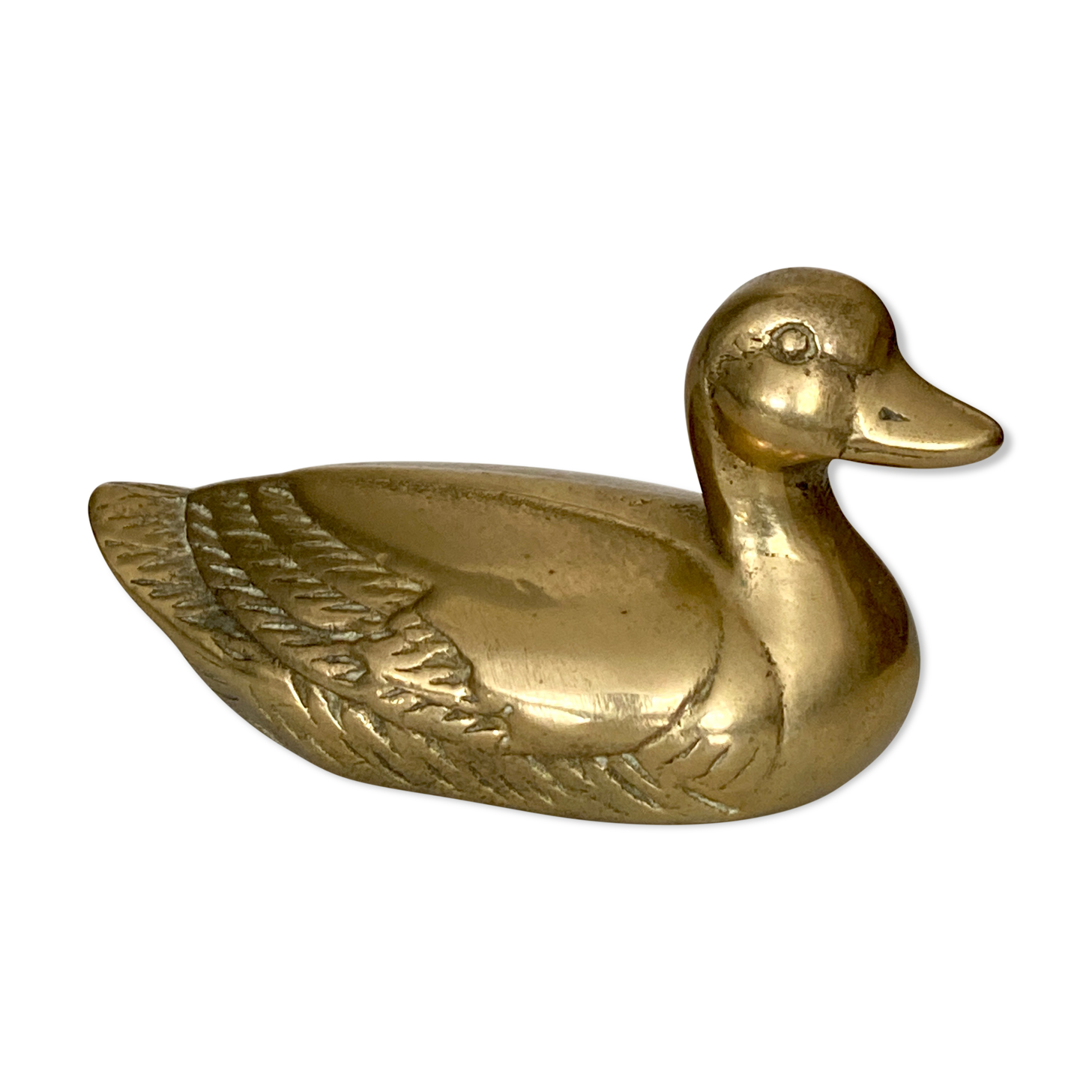 Vintage brass duck
