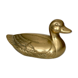 Vintage brass duck