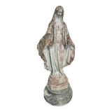 Statue de jardin Vierge marie en pierre reconstituée ancienne