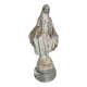 Garden statue of the Virgin Mary in old reconstituted stone