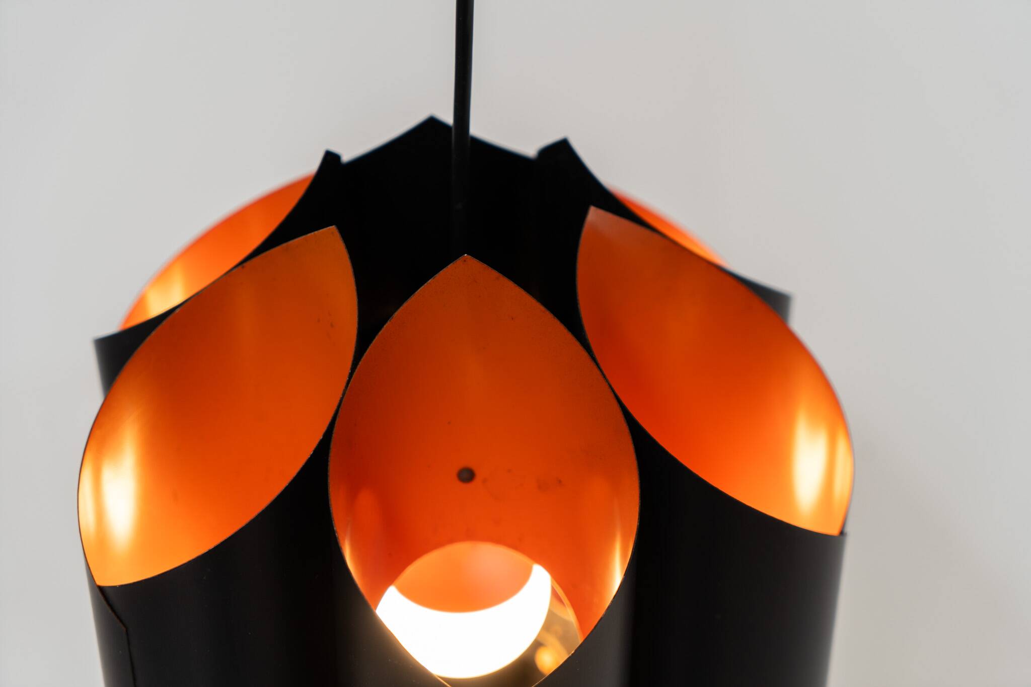 Sculptural pendant light by Bent Karlby for Lyfa